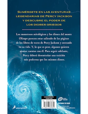 Libro El Ladron del Rayo I: Percy Jackson de Rick Riordan
