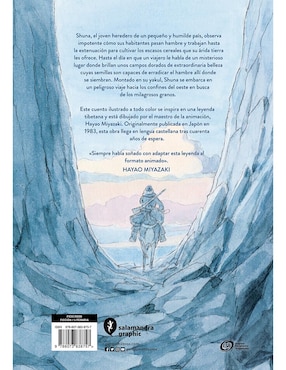 Libro El Viaje de Shuna de Hayao Miyazaki