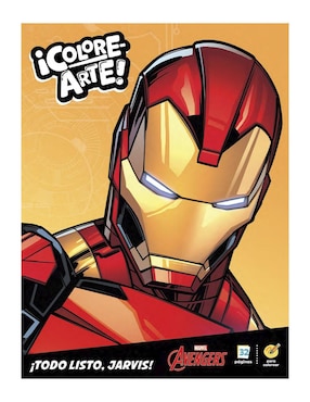 Disney ¡Colore-arte! Libro Para Colorear Marvel Avengers Iron Man Versión 2