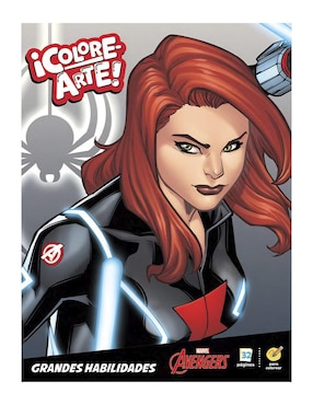 Disney ¡Colore-arte! Libro Para Colorear Marvel Avengers Black Widow Versión 1