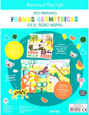 Libro Mis Primeras Formas Geométricas En El Reino Animal de Nadia Taylor