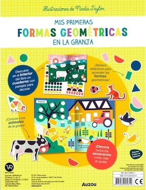Libro Mis Primeras Formas Geométricas Mundo Animal de Nadia Taylor