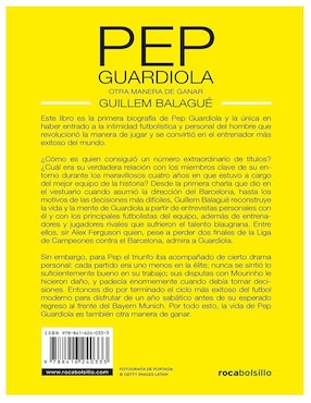 Libro Pep Guardiola Otra Manera de Ganar de Guillem Balagué