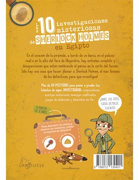 Libro Las 10 Investigaciones Misteriosas de Sherlock Holmes en Egipto de Sandra Lebrun