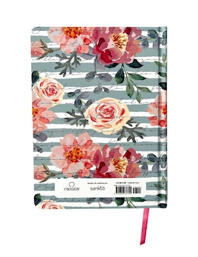 Libro Biblia RVR 1960 letra grande, manual, tapa dura Cantar de Cantares flores rosadas de Reina Valera
