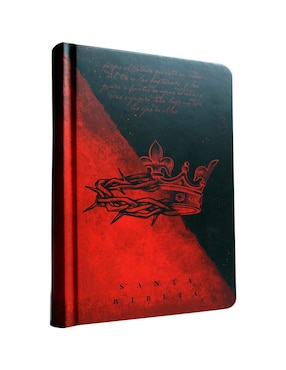 Libro Biblia RVR 1960 letra grande, manual, tapa dura doble corona de Reina Valera