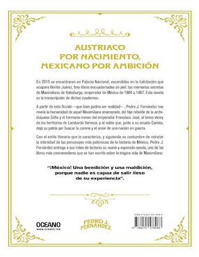 Libro Maximiliano: Memorias Secretas del Emperador Mexicano de Pedro J. Fernández