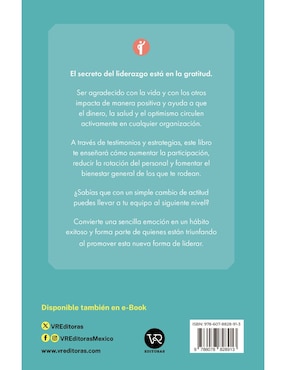 Libro Lidera con gratitud de Adrián Gostick / Chester Elton