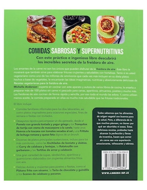 Libro Recetas Vegetarianas para La Freidora de Aire de Michelle Anderson