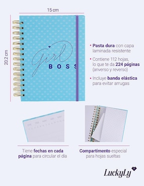 Cuaderno Luckyly rayada