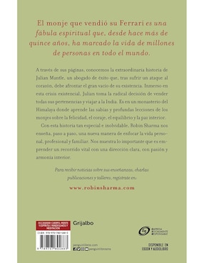 Libro El Monje Que Vendio Su Ferrari
de Robin Sharma