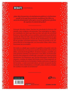 Libro Final de partida. Élites, contraélites y el camino a la desintegración política de Peter Turchin