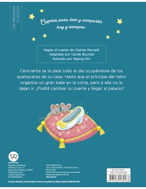 Libro Pequeños Clásicos Cenicienta de Sejung Kim