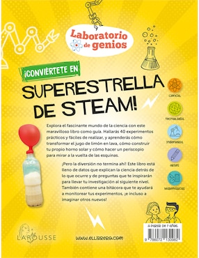 Libro Laboratorio de genios experimentos de ciencias de Williams, Victoria M