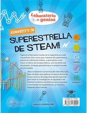 Libro Laboratorio de genios experimentos de ingeniería de Luckett, Kate