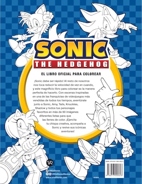 Sonic The Hedgehog El Libro Oficial para colorear de Insight Editions