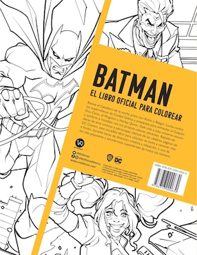 Libro Batman El Libro Oficial para colorear de Insight Editions