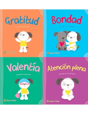 Set 4 Libros Gratitud + Valentía + Bondad + Atención Plena Editorial Guadal