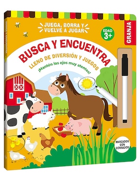 Granja, Busca Y Encuentra. Juega Borra Y Vuelve A Jugar De Imagebooks