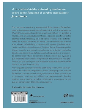 Libro El Cerebro Masculino de Louann Brizendine