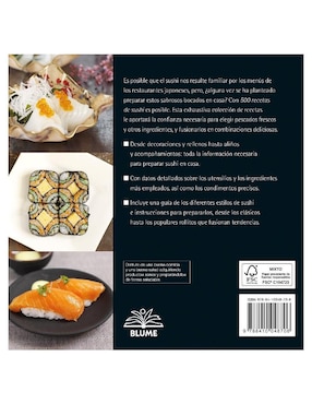 Libro 500 recetas de sushi de Caroline Bennett