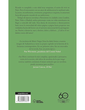 Libro Travesuras de la niña mala de Mario Vargas Llosa
