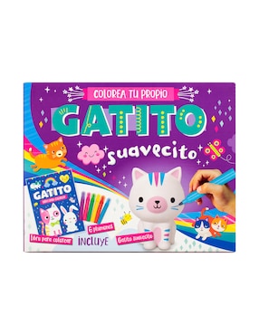 Libro Colorea tu propio Gatito Suavecito de Silver Dolphin