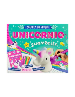 Libro Colorea tu propio: unicornio suavecito de Silver Dolphin