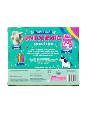 Libro Colorea tu propio: unicornio suavecito de Silver Dolphin