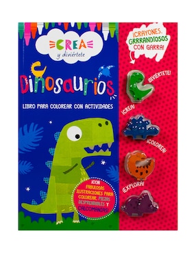 Libro Crea y diviertete: dinosurios de Silver Dolphin