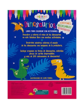 Libro Crea y diviertete: dinosurios de Silver Dolphin