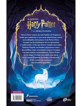 Libro Harry Potter y La Piedra Filosofal de J.K. Rowling