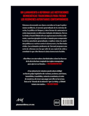Libro La Dictadura de La Minoría de Steven Levitsky / Daniel Ziblatt