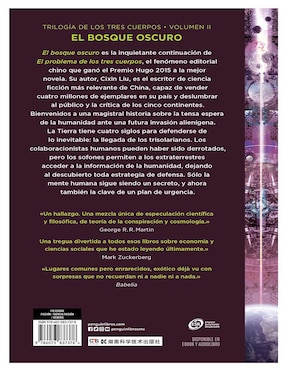 Libro El bosque oscuro de Cixin Liu