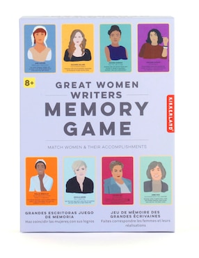 Juego de memoria de grandes mujeres Kikkerland