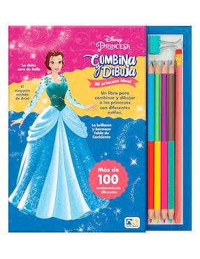 Imagen de producto Libro Combina y Dibuja Princesas de Novelty Ediciones