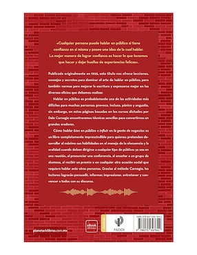 Libro Cómo hablar bien en público e influir en la gente de negocios de Dale Carnegie