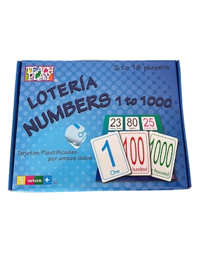 Lotería Number 1 to 1000 Teach Play