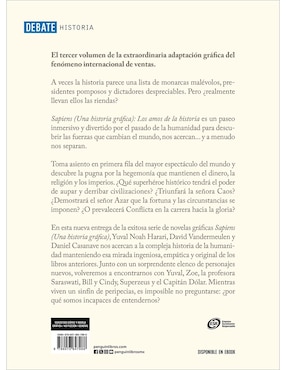 Libro Sapiens una historia gráfica 3: Los amos de la historia de Yuval Noah Harari / Daniel Casanave / David Vandermeulen