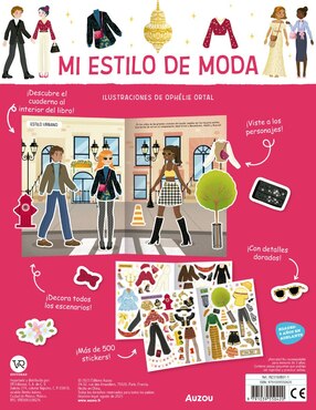 Libro de Stickers Mi Estilo de Moda de Auzou