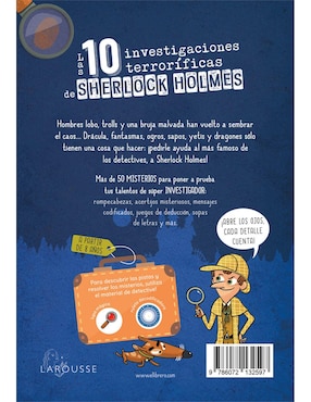 Libro Las 10 investigaciones terroríficas de Sherlock Holmes de Lebrun, Sandra