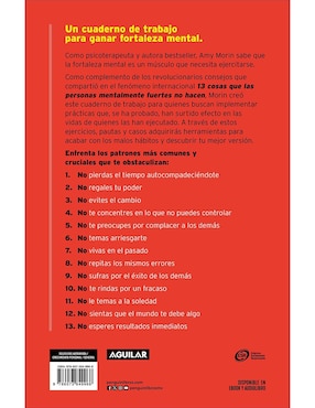 Libro 13 cosas que las personas mentalmente fuertes no hacen de Amy Morin
