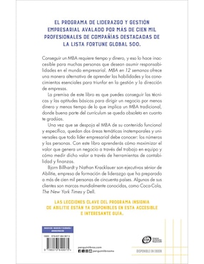 Libro MBA en 12 semanas de Ignacio Gómez Calvo/Bjorn Billhardt/Nathan Kracklauer