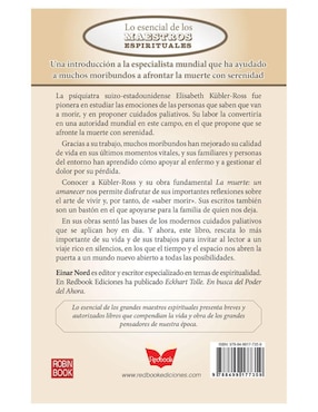 Libro Elisabeth Kübler-Ross y el amanecer con la muerte de Einar Nord