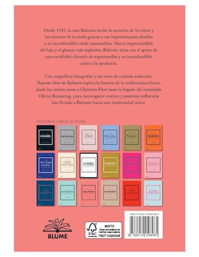 Pequeño libro de Balmain de Karen Homer