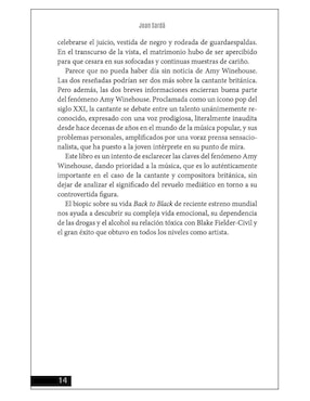 Libro Amy Winehouse: Uno de los grandes mitos del Pop Rock de Joan Sardà