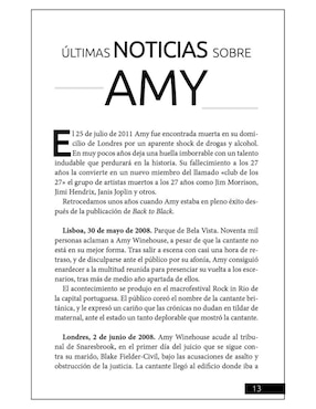 Libro Amy Winehouse: Uno de los grandes mitos del Pop Rock de Joan Sardà