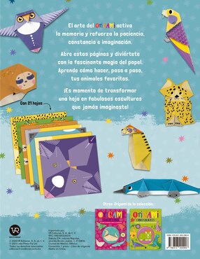 Libro de Actividades Origami Animales de Lake Press Pty. Ltd