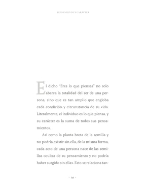 Libro Como Pienses Será Tu Vida de James Allen