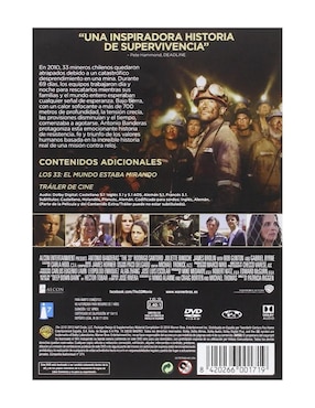 Los 33: una historia de esperanza película en DVD